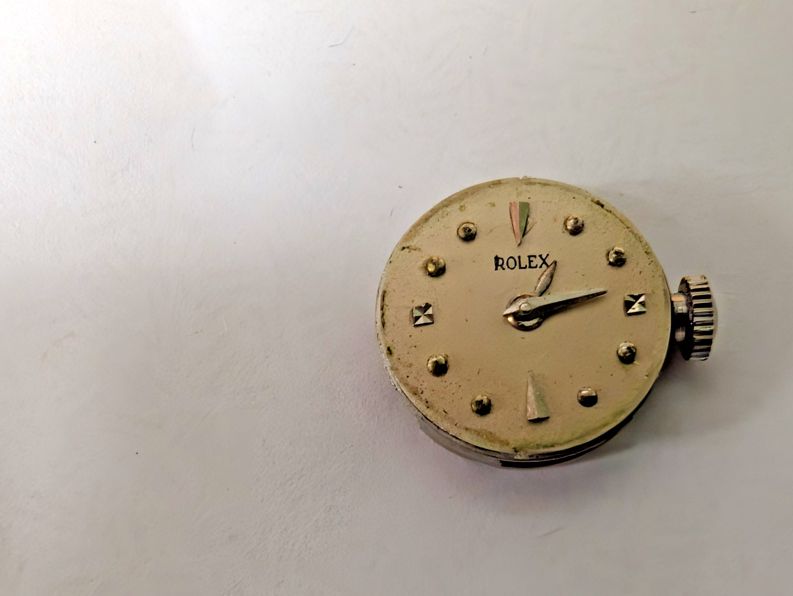 original Rolex Cellini Cal 282 Watch Movement, dial & crown approx 13.8mm diamet