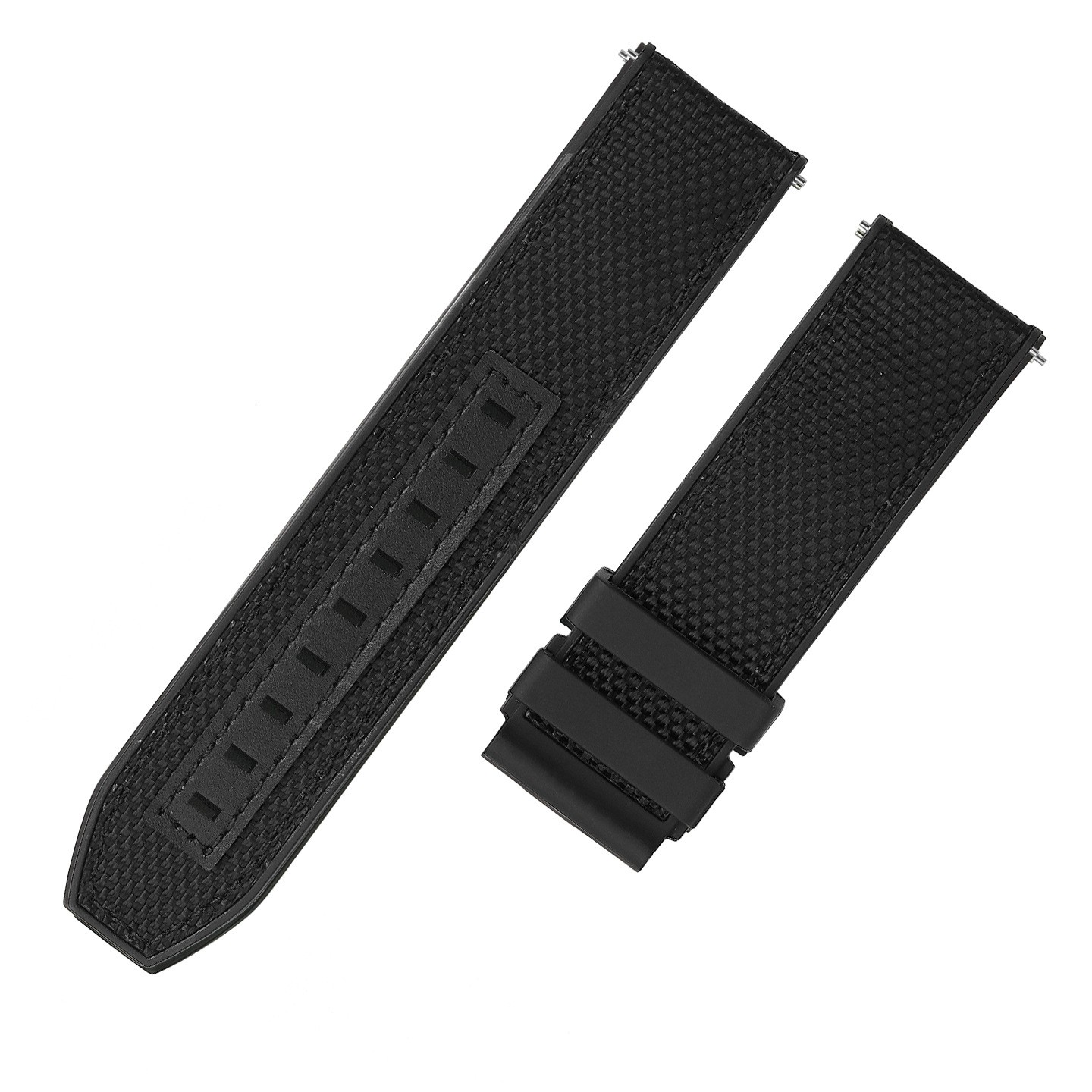 For Tissot Quickster T125617A Nylon Canvas Rubber Watch Strap Quick Release 22mm