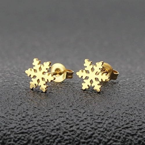 12 Pairs Pure Stainless Steel Anti Tarnish Gold Plated Ear Set