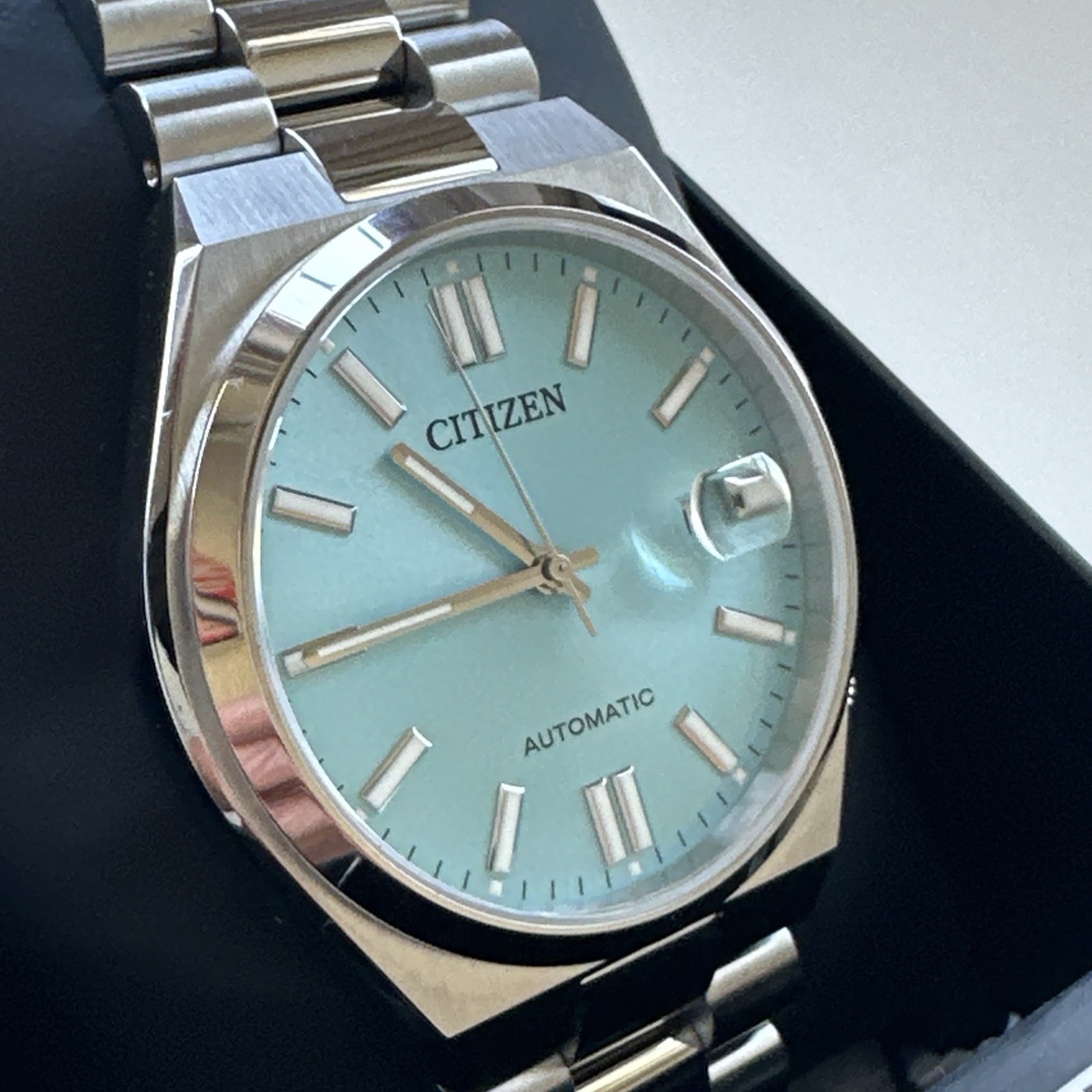 Citizen Men’s Tsuyosa Automatic Blue Stainless Steel Date Watch 40MM NJ0151-53M