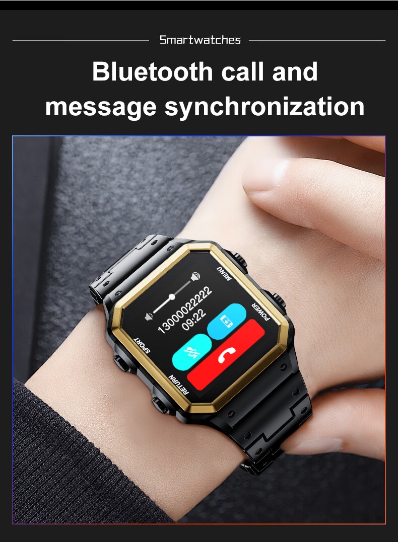 Fashion Sports Smart Watch Bluetooth 5.2 Smartwatch Custom Dial Face Stylish New