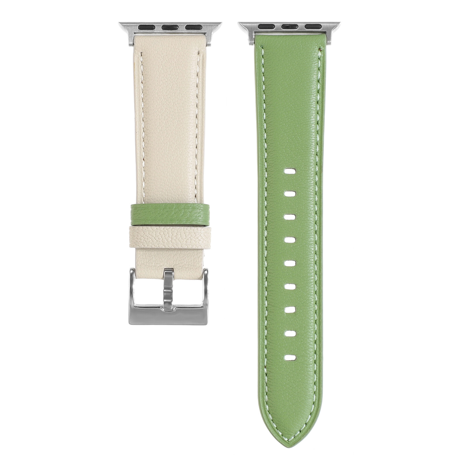 Classic Genuine Leather Wrist Band Strap For Apple Watch Series 10/9/8/7/6/5/SE