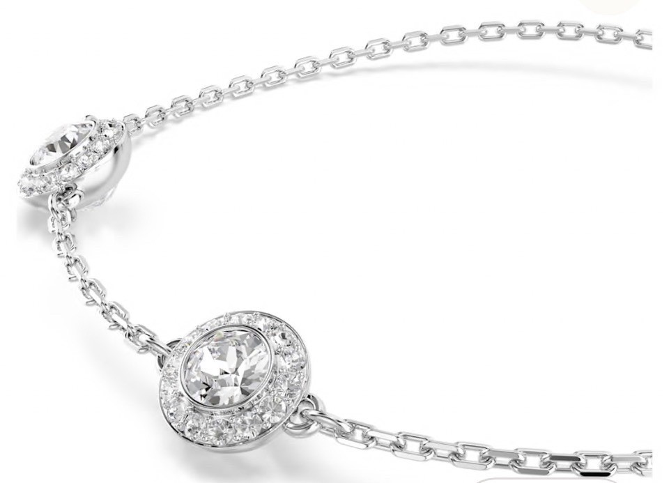 Swarovski Una Angelica Double sided motifs, Rhodium plated Adjustable Bracelet