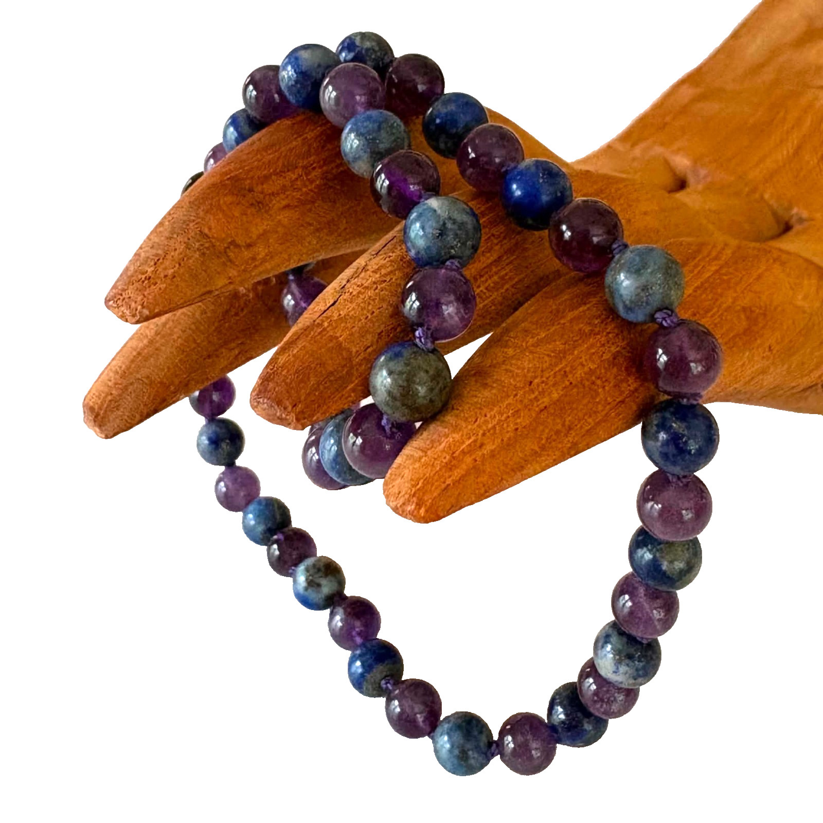 Baltic Essentials ADHD “AMETHYST- LAPIS LAZULI” Necklace 14″ Age 5-12 Years.