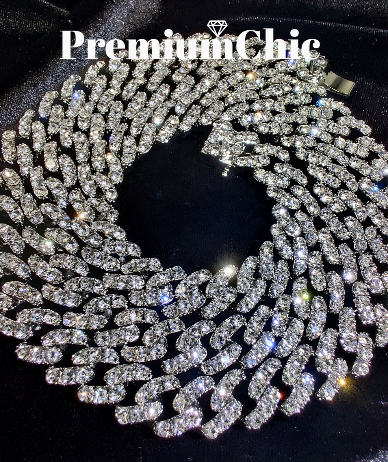 Miami Cuban Iced Designer Link Chain Necklace or Bracelet Mens Plated CZ Jewelry