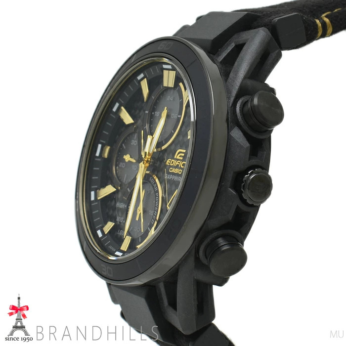 Casio Edifice EFS-S640ZE-1AJR Solar Carbon SS Aluminum Alcantara Used