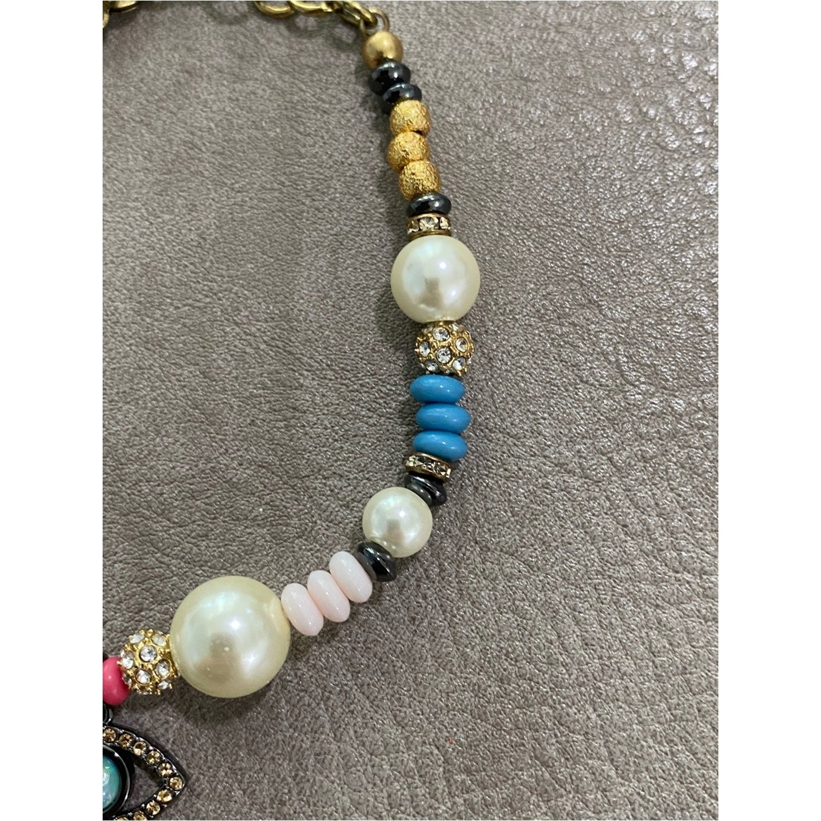Kurt Geiger Evil Eye Charm Bead Bracelet
