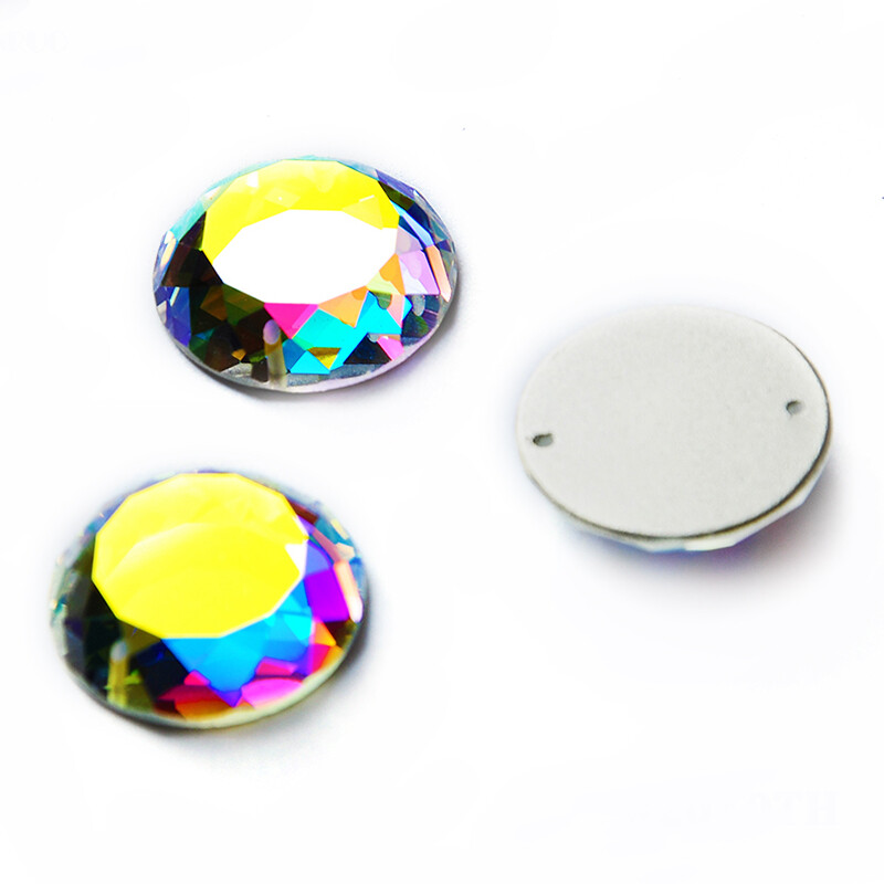 Wholesale 2010TH AB Strass Flat Back Sew On Stones Crystal Glass Rhinestone