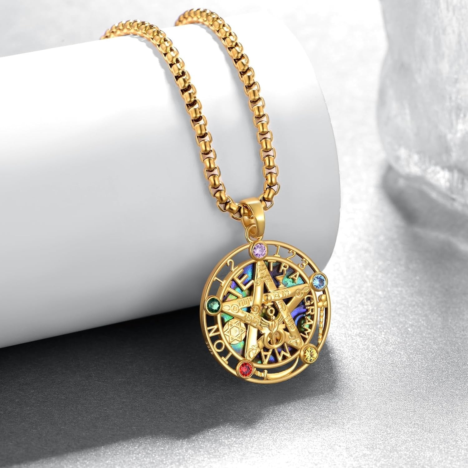 Stylish Sterling Silver Pentagram Necklace, Ideal for Protection and Balance