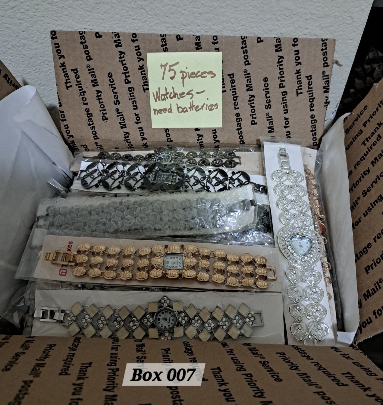 Box 007 Vintage Custom Jewelry Watches Lot