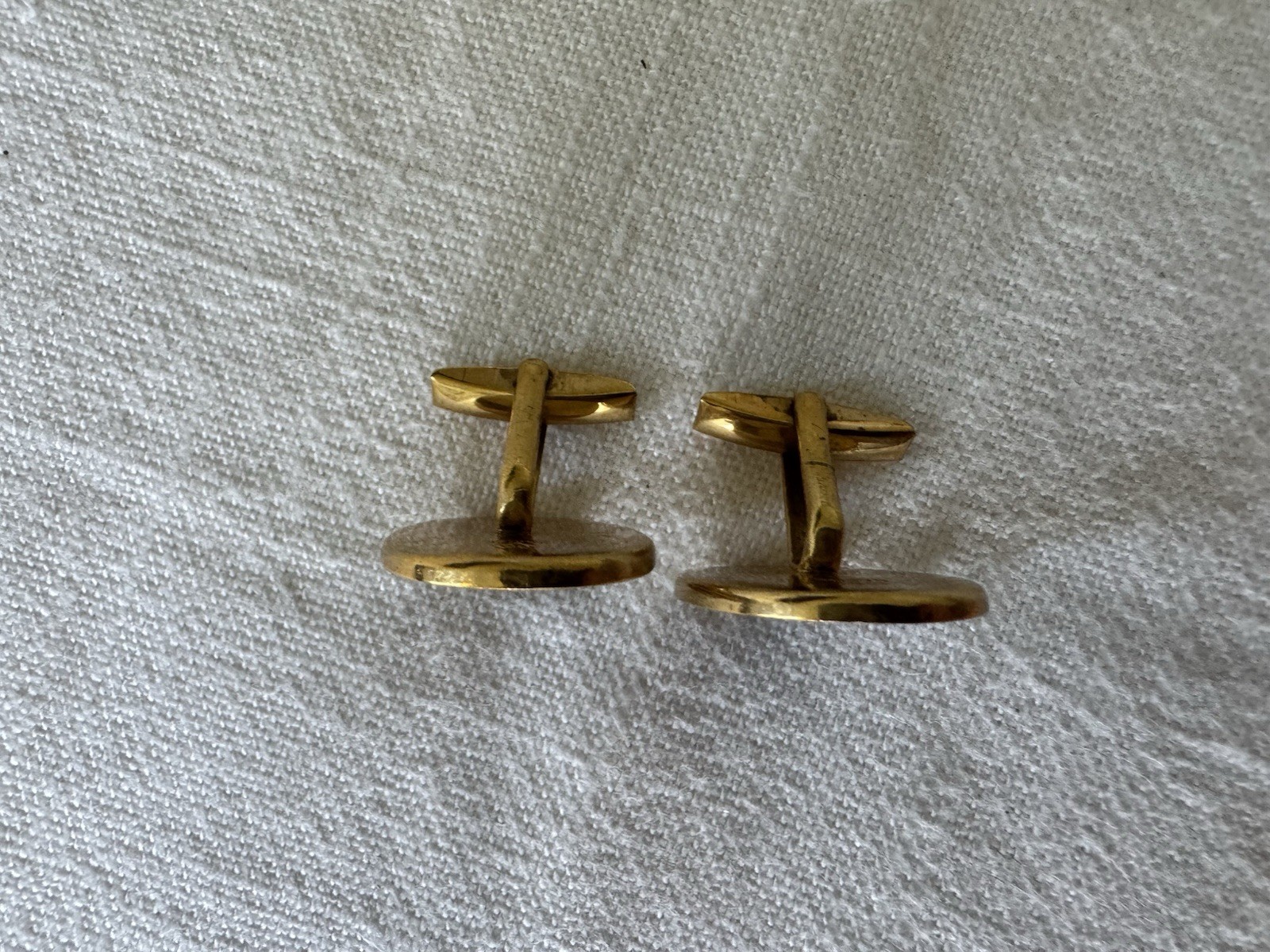 Vintage Sterling Silver Japanese Damascene Cufflinks Pagoda Mt. Fuji Japan 950