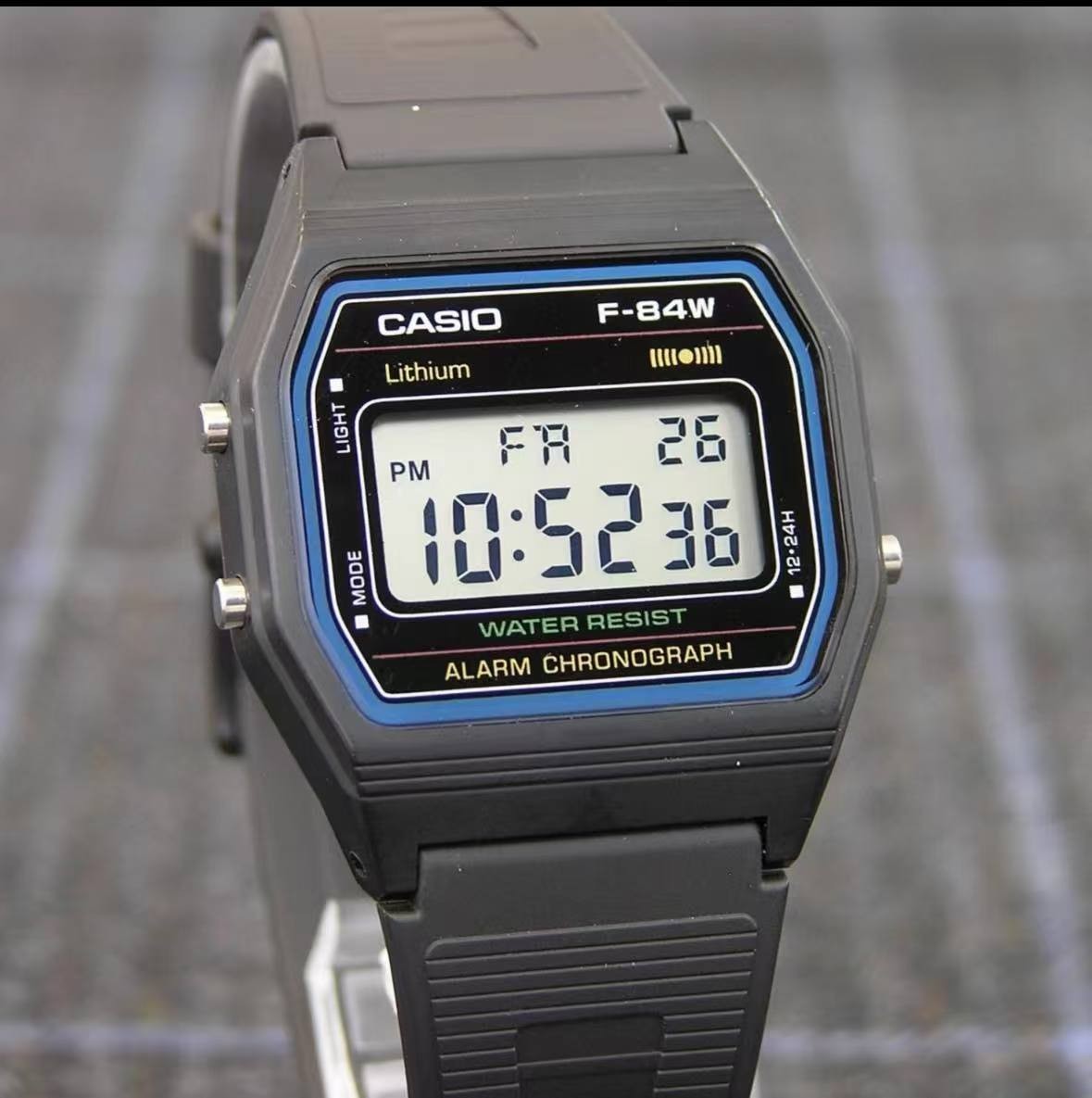 Casio Collection Watch, F-84W-1QJH, Men’s, Black, Authentic Japanese Product