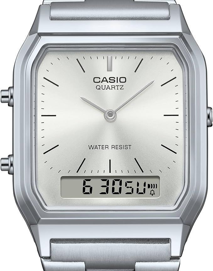 CASIO AQ 230A 7A Wristwatch STANDARD Silver from Japan