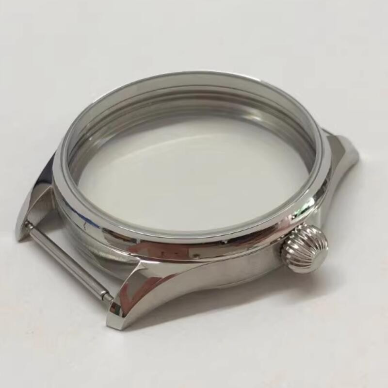 41MM Watch Case Watch Repair Parts Steel For ETA6497/6498/ST3600/3621 Movement