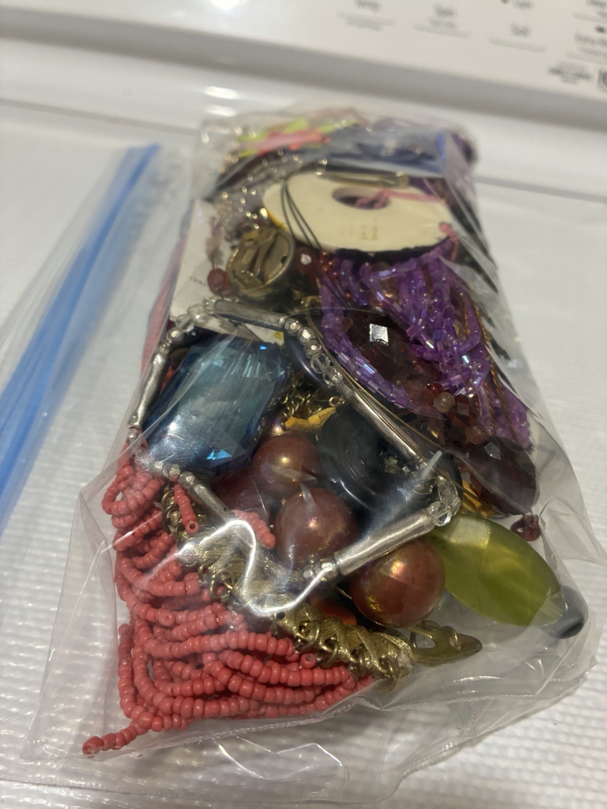 Mixed Costume Jewelry Lot Unsorted Variety Bag 1.45lb lot #5
