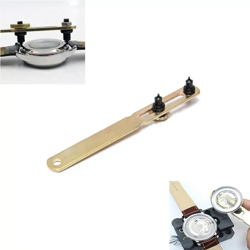 Adjustable Rectangle Watch Back Case Cover Opener Remover Wrench Repair Kit Tool