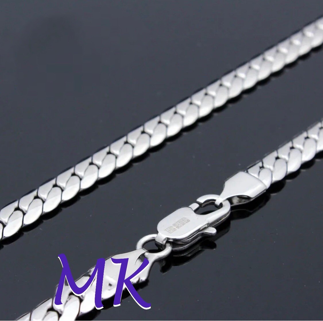Silver Miami Cuban Curb Chain Necklace 18-24″ MEN WOMEN Stainless Steel 4/5/6mm