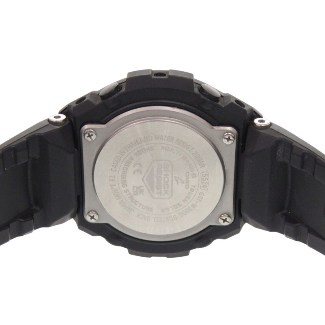 CASIO G SHOCK GST W300G 1A1JF SS Resin Black Tough Solar Watch CASIO