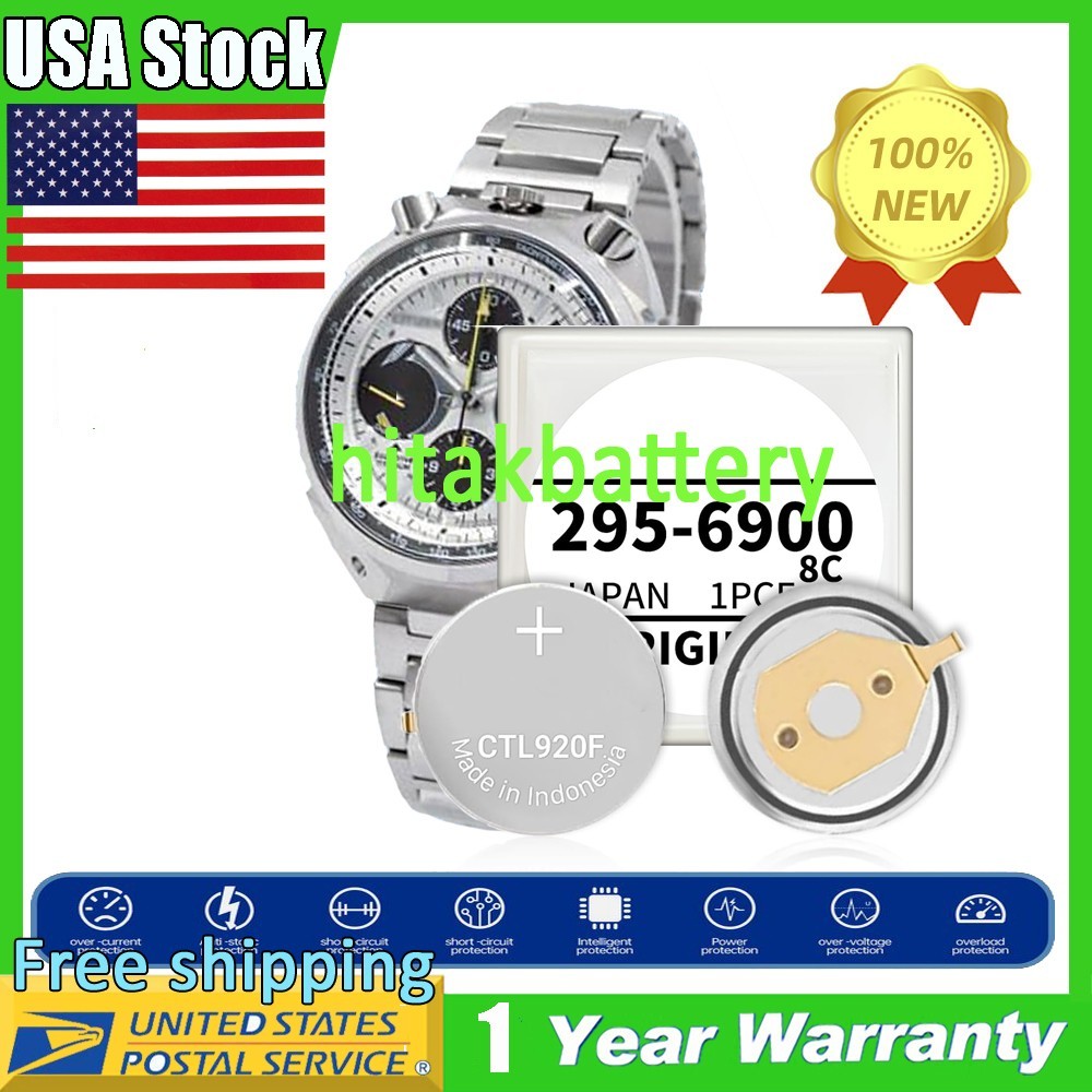 Battery for Citizen Ecodrive Panasonic CTL920F Capacitor E210, E260, E270, E600