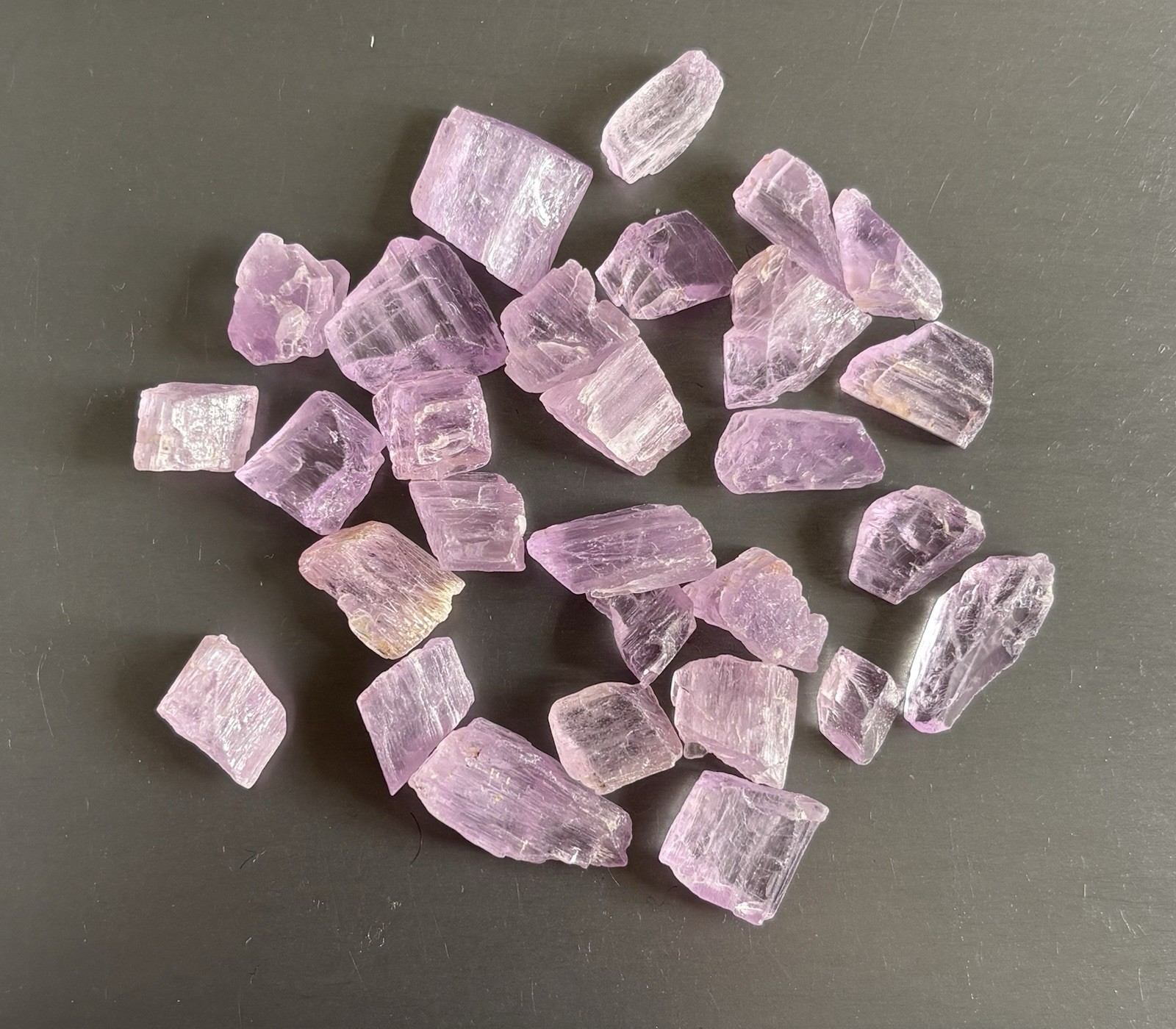 Nice Lot 160 Cts Natural Purple Colour Kunzite Rough From Nigeria
