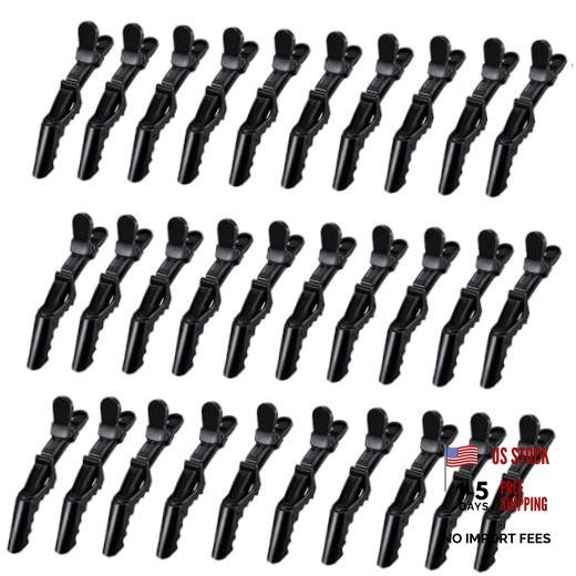 30 Pcs Alligator Hair Clip for Styling Sectioning – Salon Hair Clip for Black