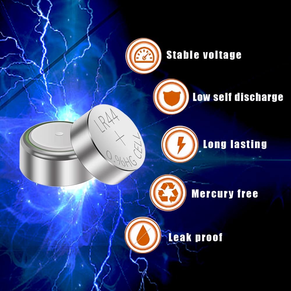 HoootCell L1154f Batteries LR44 AG13 Battery L1154 SR44SW SR44 357…