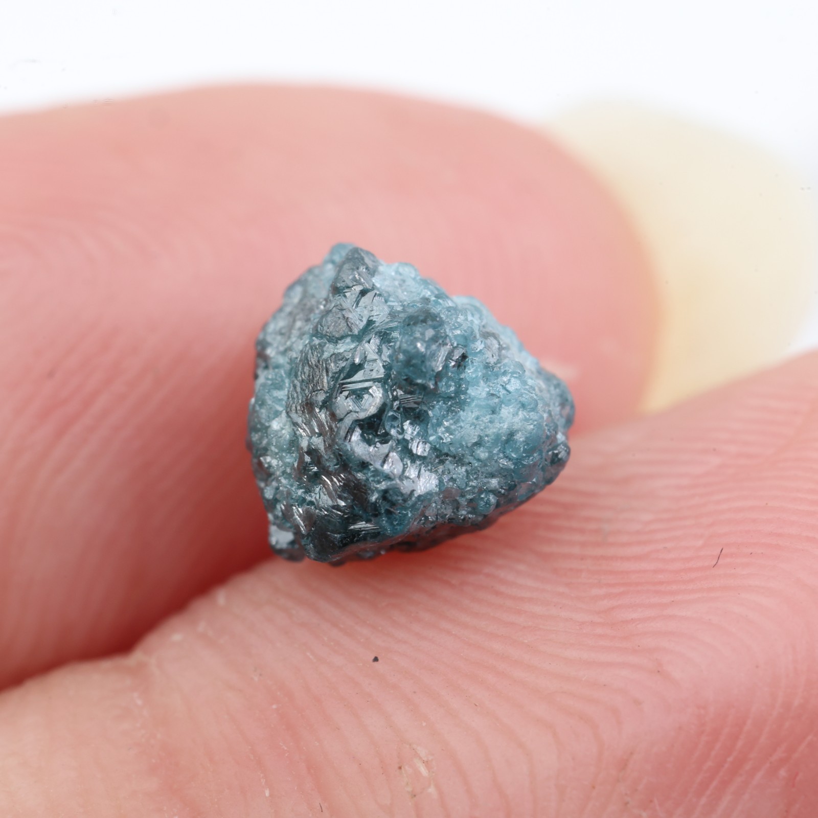 2.04Ct Natural Blue Color Rough Diamond Uncut Loose Raw Diamond For Wedding Ring
