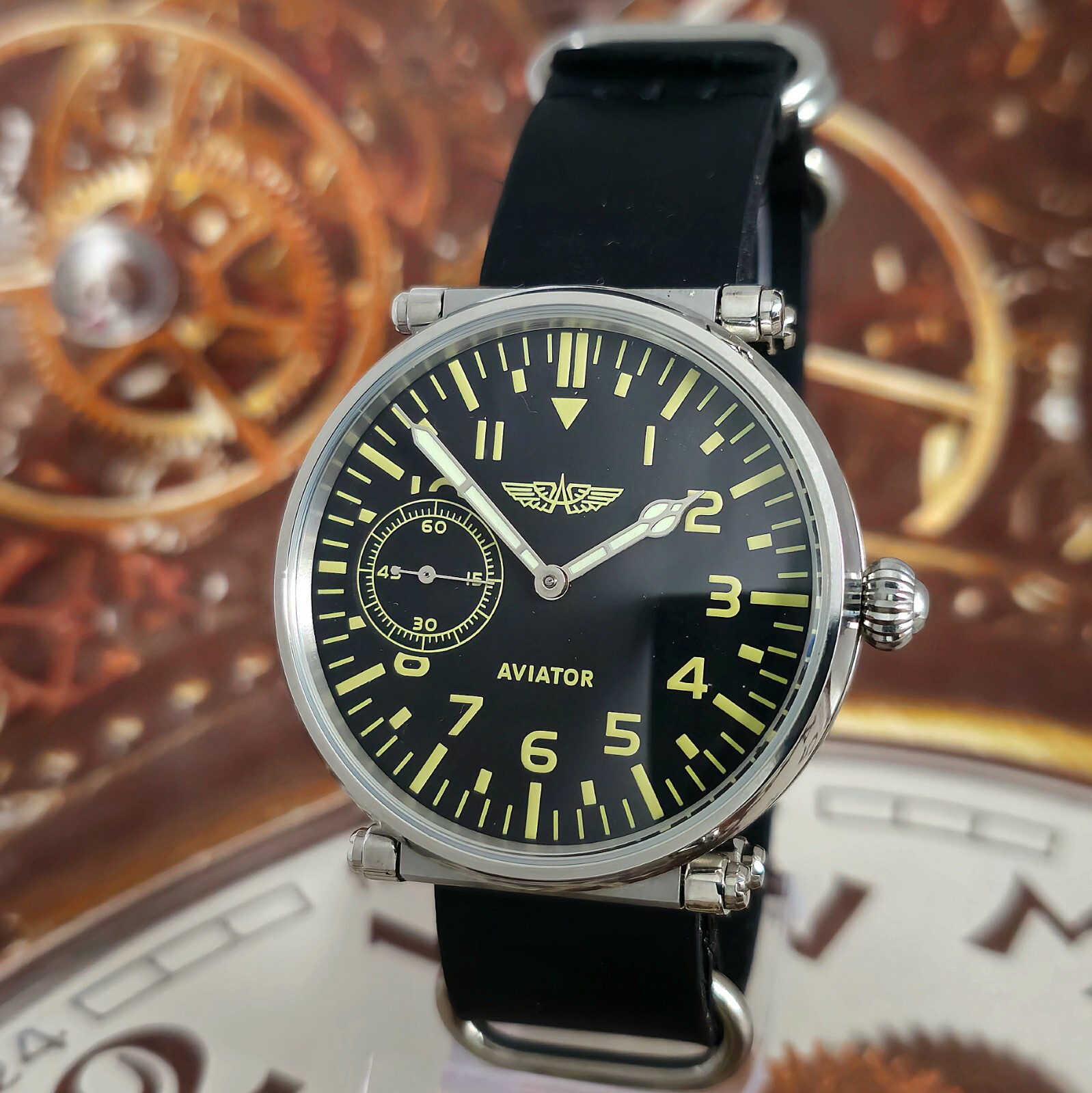 Vintage Watch USSR Marriage 3602 Aviator Men’s Style mechanism 18Jewels
