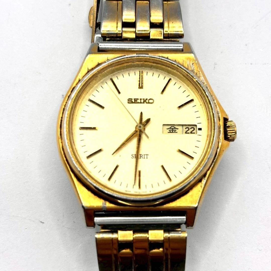 SEIKO SPIRIT 7N43 7340 men’s wristwatch working condition