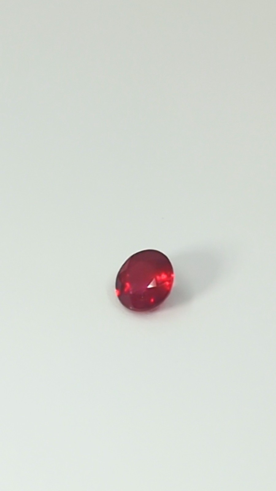 .97ct Natural Ruby Round Faceted AAA Rich Red – High Chromium Mozambique