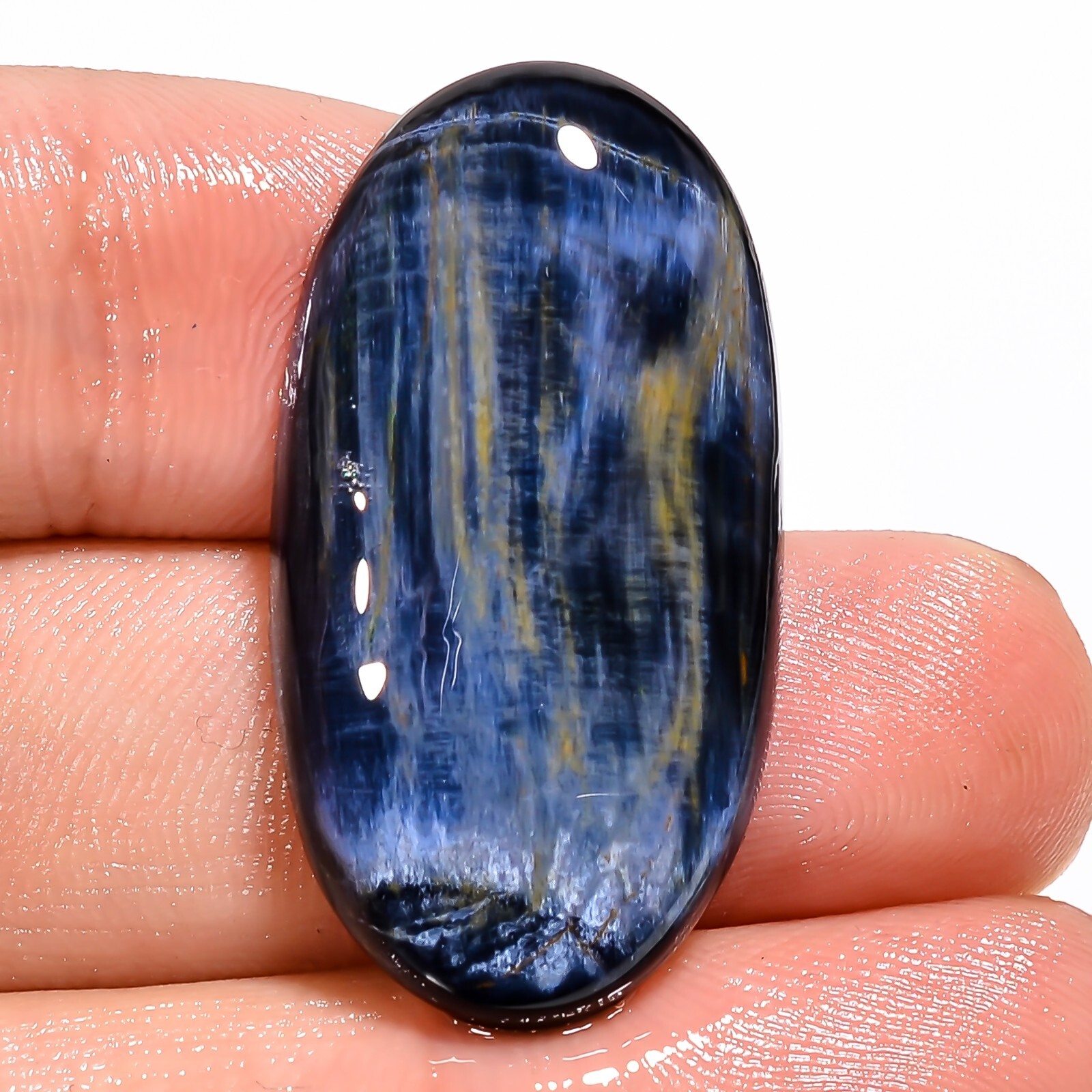 100%Natural Grey PIETERSITE Cabochon Oval Shape Gemstone 26.75Ct 17x32x5mm BC-63