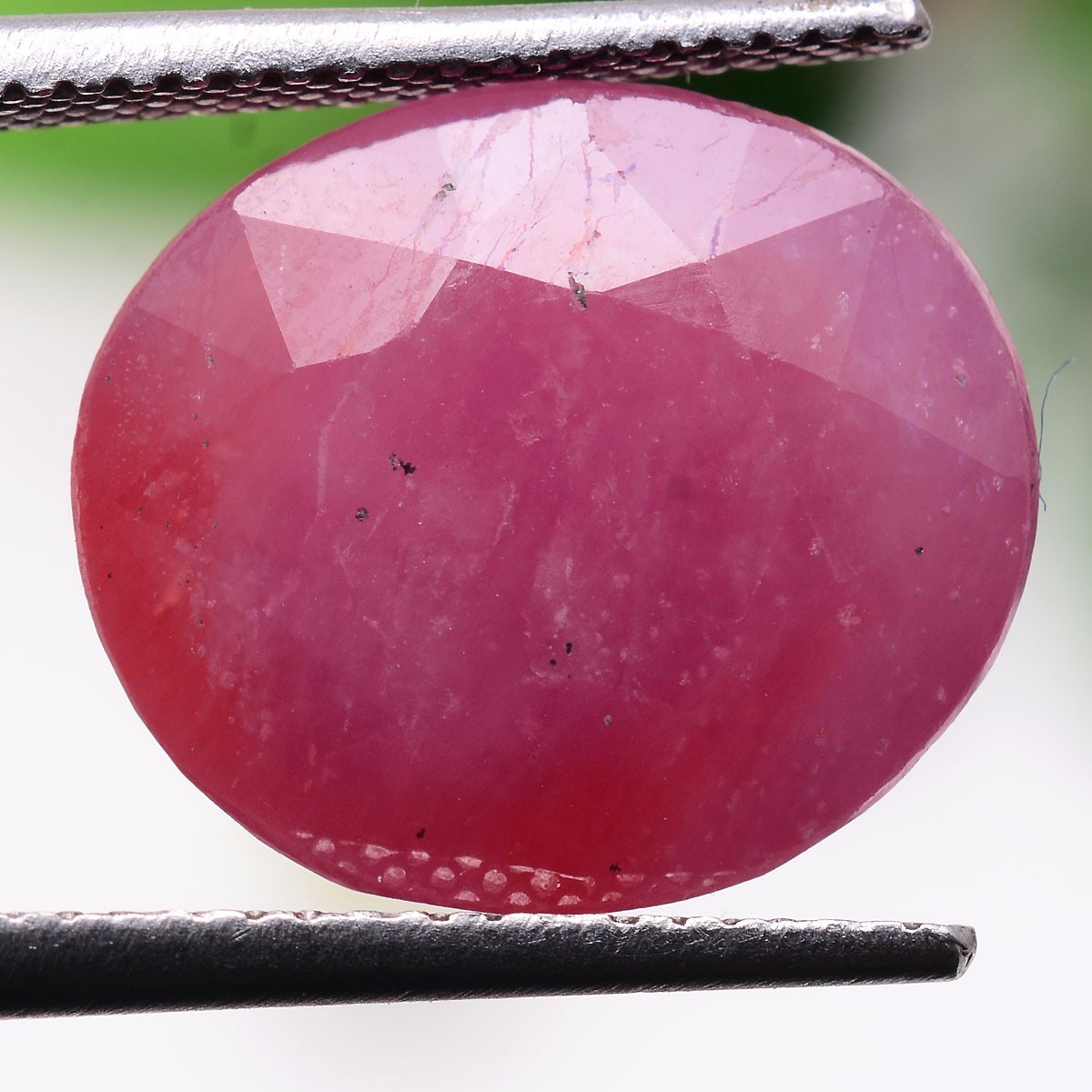 19.50 Cts Natural Mozambique Ruby 14.91mmx12.88mm Oval Cut Huge Loose Gemstone