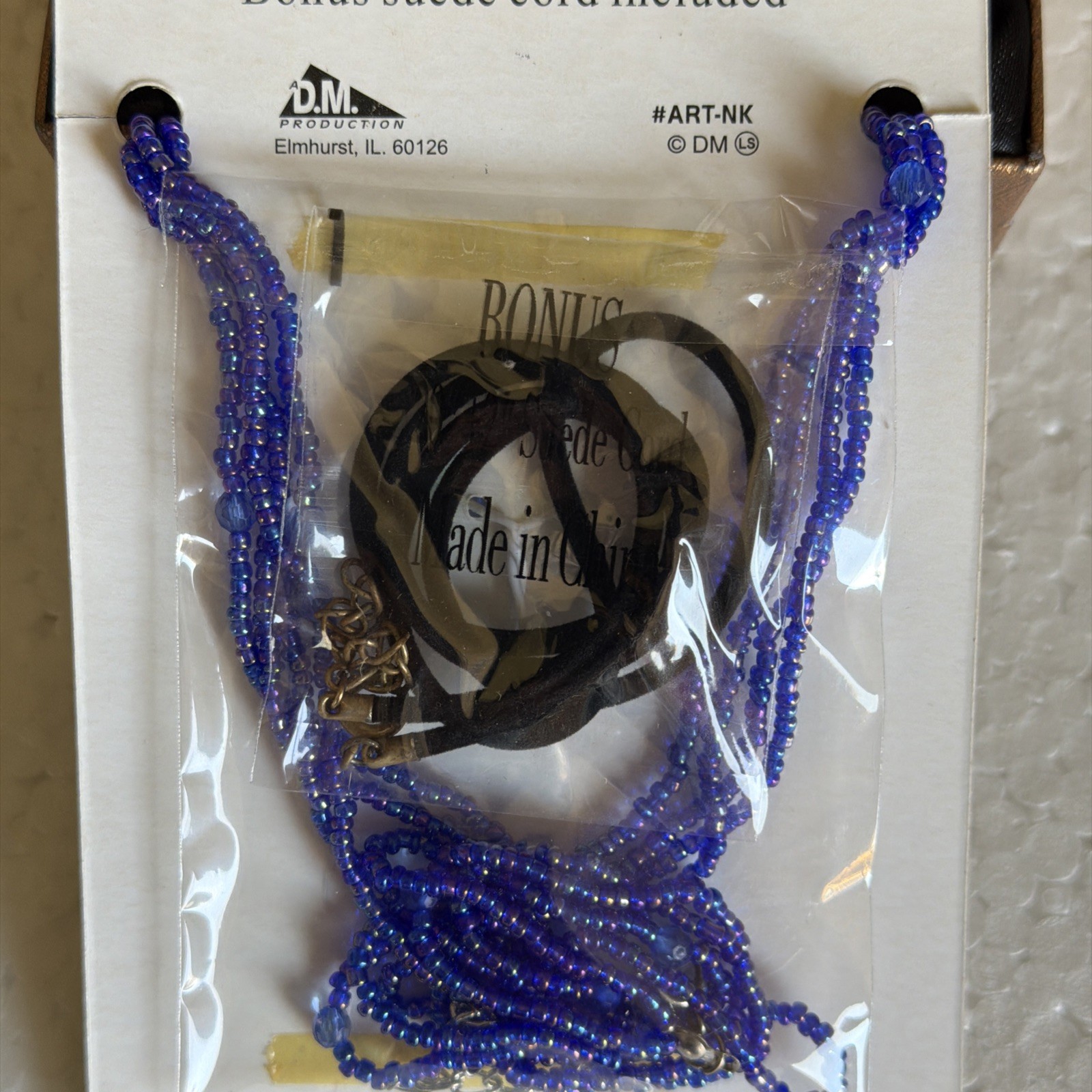 Art Glass Pendant the Artesian Collection w/artistic European Necklace NWB