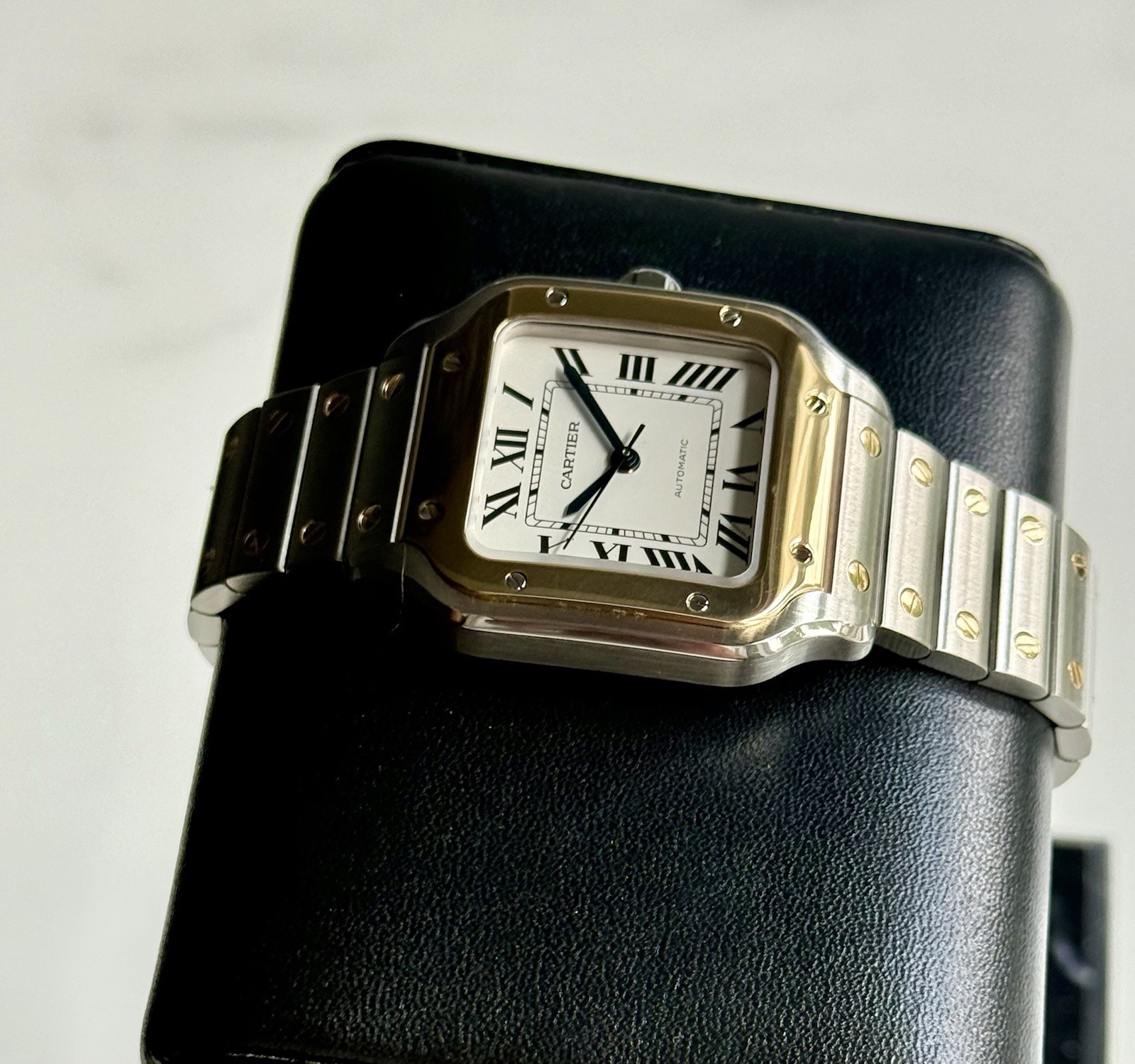Cartier Santos Two Tone W2SA0007 Steel & Gold Automatic Fullset Original Receipt