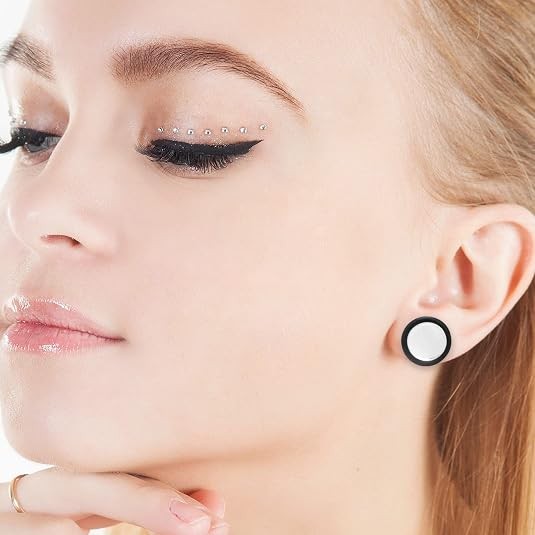 24-36PCS Ear Stretching Kit 14G-00G Acrylic Tapers Plugs Tunnels Gauges Set