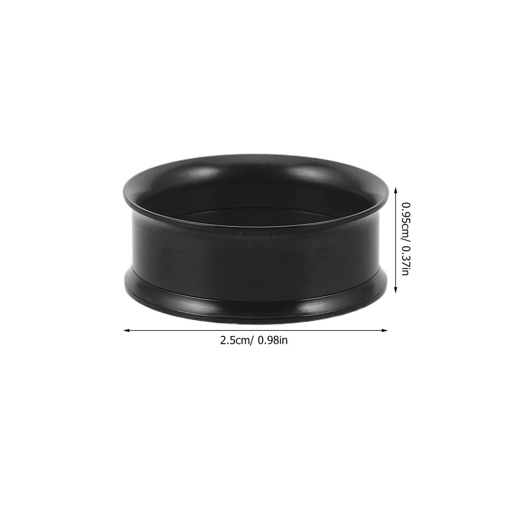 2Pcs Black Metal Ear Expanders Ear Tunnel Plugs Lightweight Comfortable Jewelry