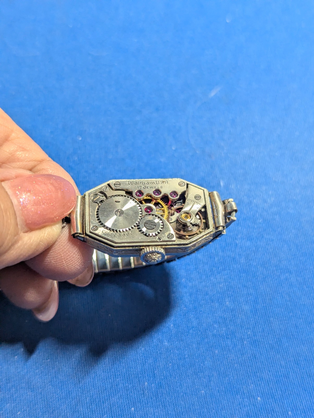 1933 Waltham Art Deco 17 jewel Ladies watch and Vintage Voumard 17 jewel ladies