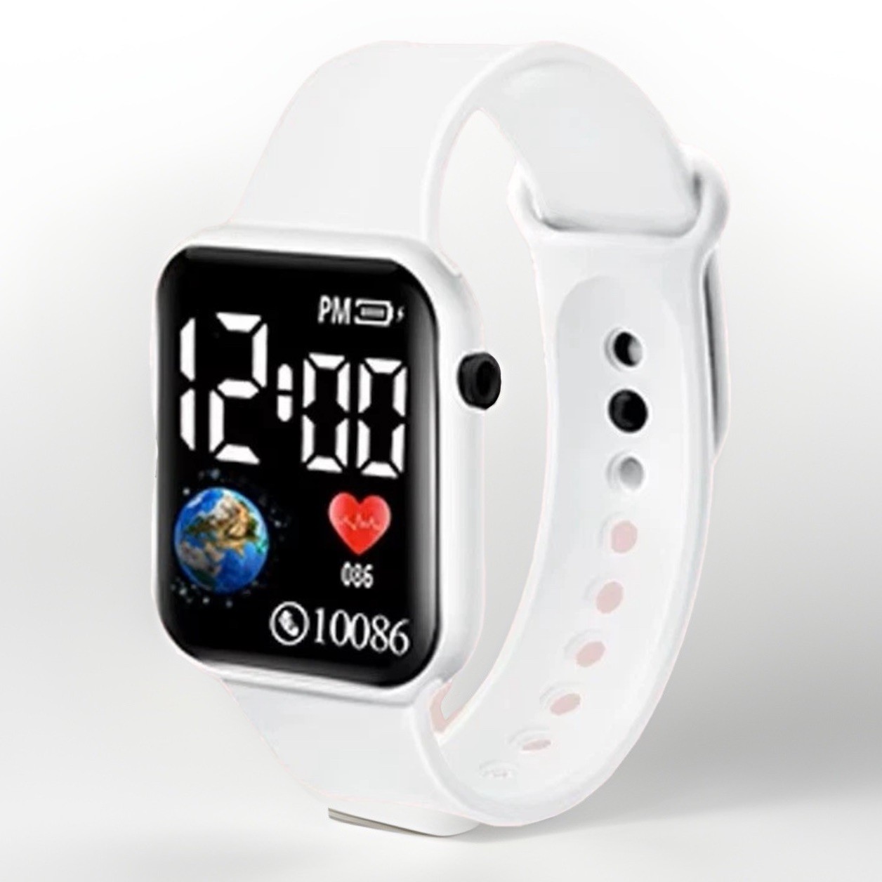 Kids Boys Girls Sport LED Digital Watch Silicone Wristwatch Men Women Gift UK