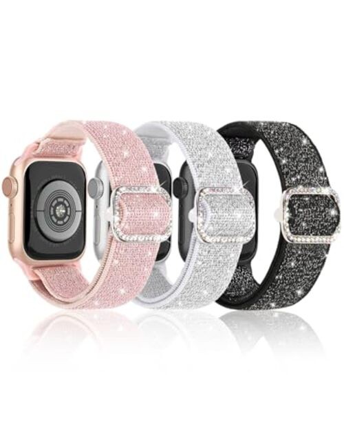 Stretchy Bling Band 38mm/40mm/41mm/42mm(Series 11 10) Black, Silver White, Pink