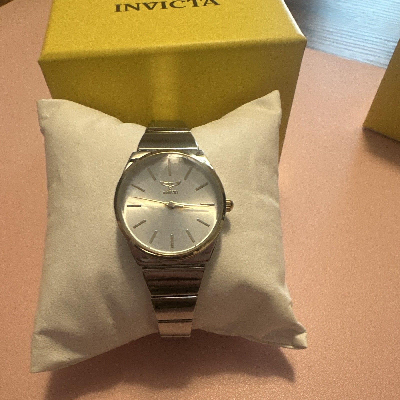 Invicta Women’s Quartz Analog Watch Silver Dial Two-Tone SS Bracelet w/ Box