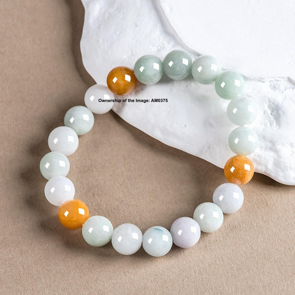 Natural Grade A Jade 10mm Bead Stretch Bracelet Women’s Bracelet 14-16cm