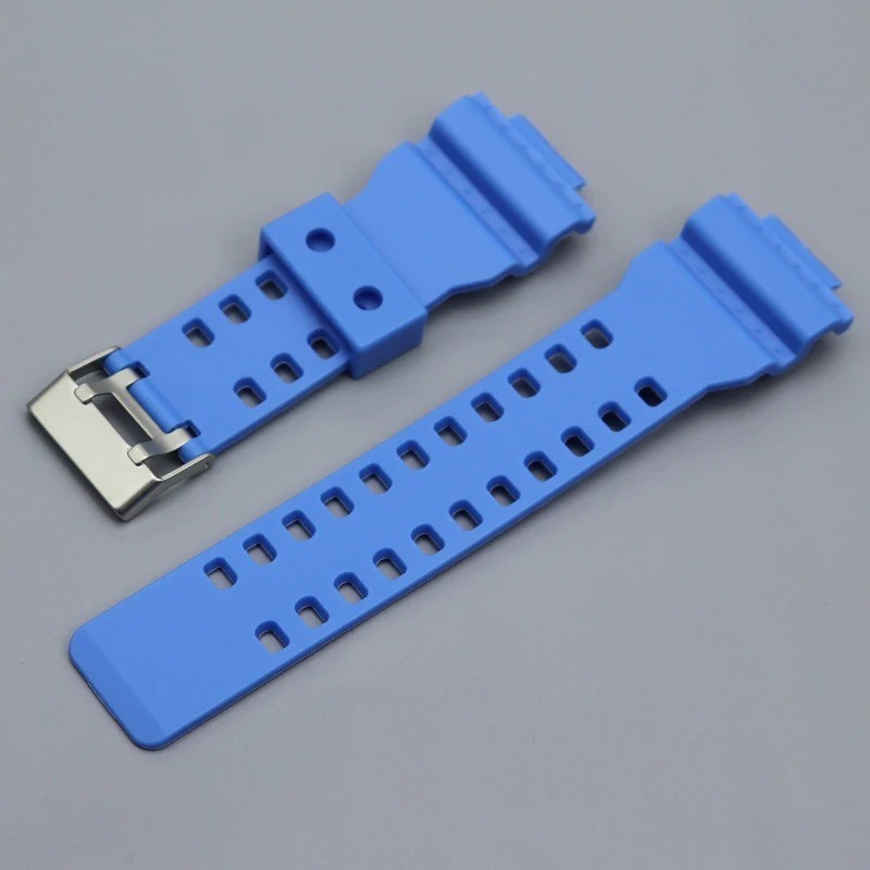 16mm Black Rubber Waterproof Watch Band For G-SHOCK ,GA-100 GA-110 GA-120