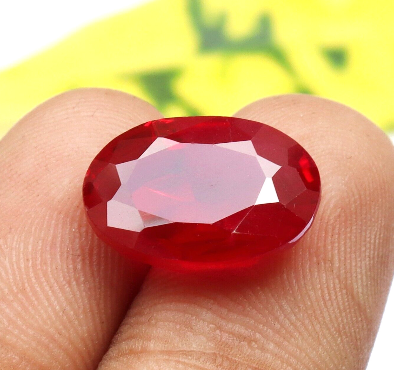 Natural Red Ruby CERTIFIED Oval Shape Loose Gemstone 11.70 Ct Best Offer
