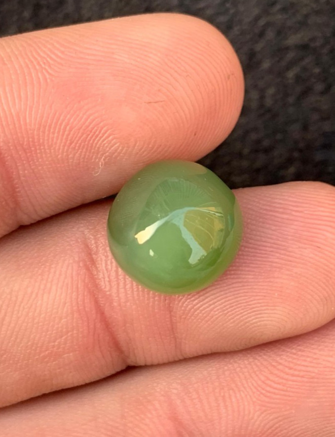 9.05 ct Dim12.1*12*7.2mm top quality natural nephrite loose gemstone from Pakist