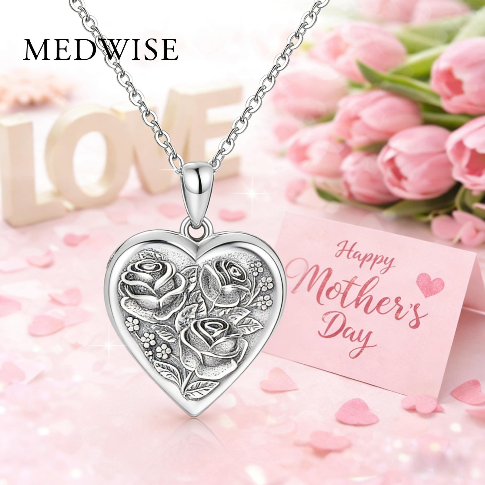 925 Sterling Silver Locket Necklace That Holds Pictures Photo Necklace Oxidiz…