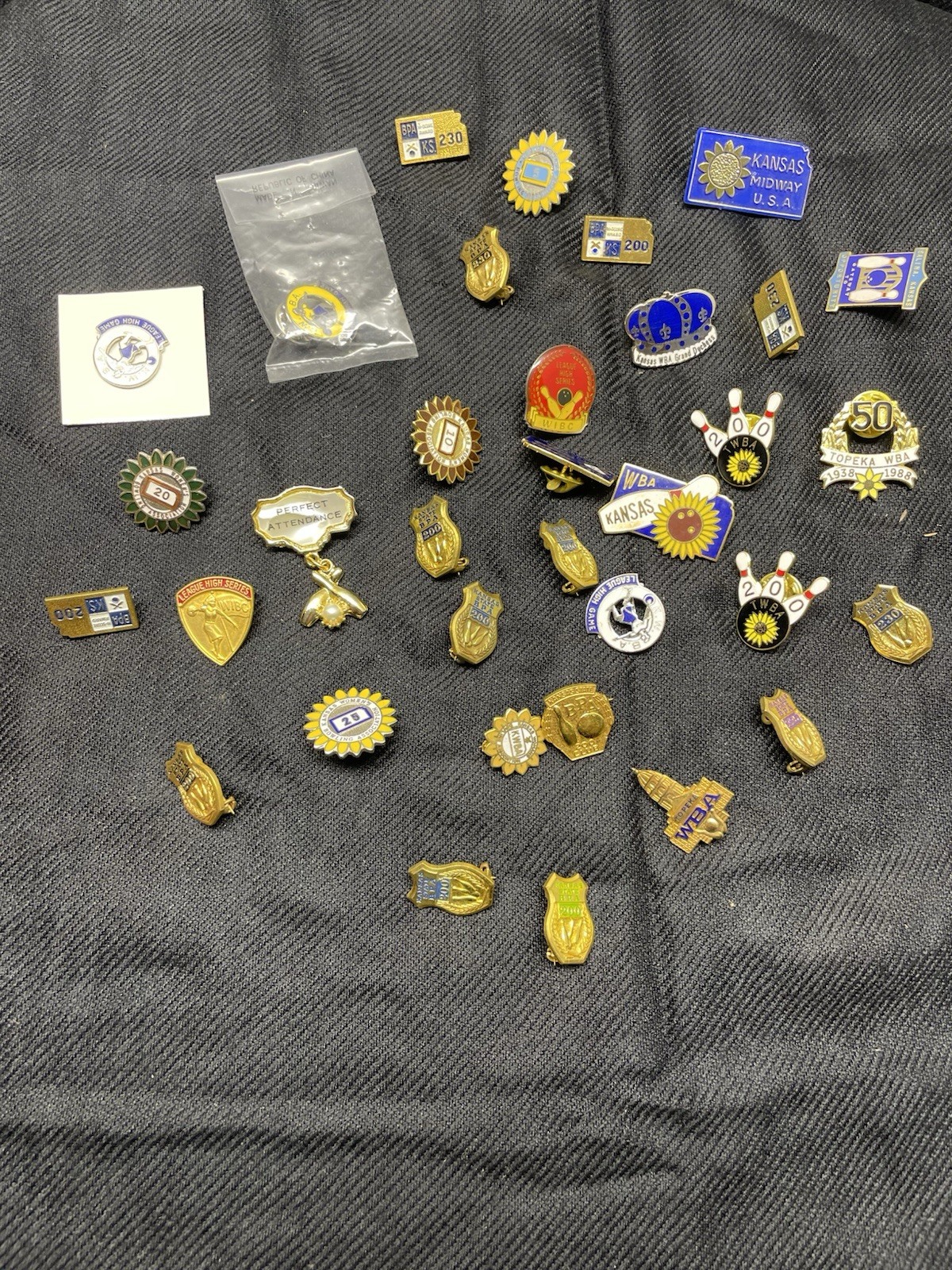 Lot Of 30+ Bowling Theme Award Pins See Pictures Details/wear