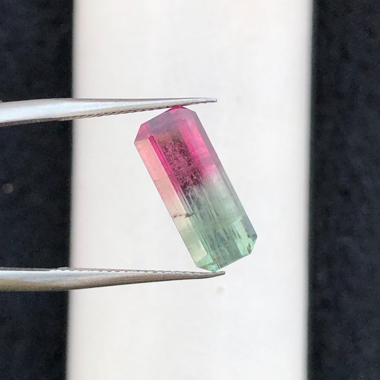 2.80 Ct Natural Bi-color watermelon Tourmaline loose Gemstone From Afghanistan