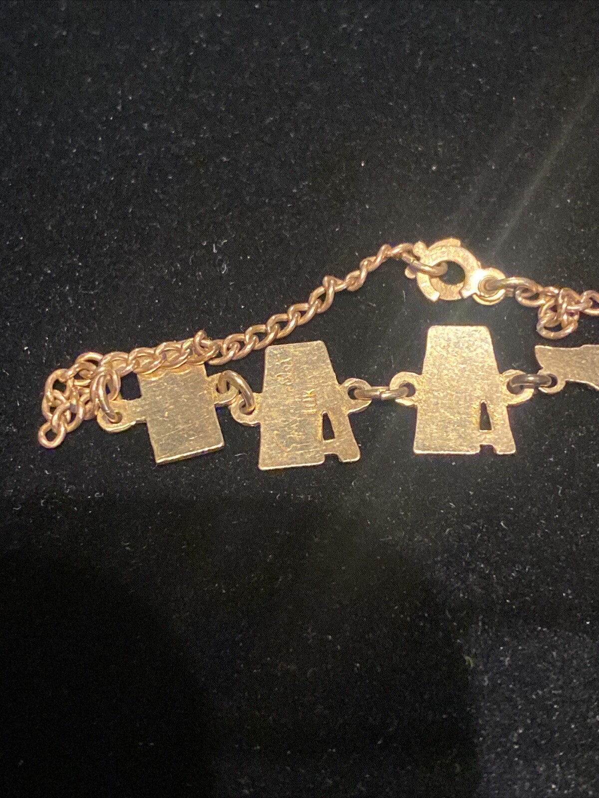 United States Armed Air Force World War 2 Bracelet Rare 10kt Gold Em Stamped
