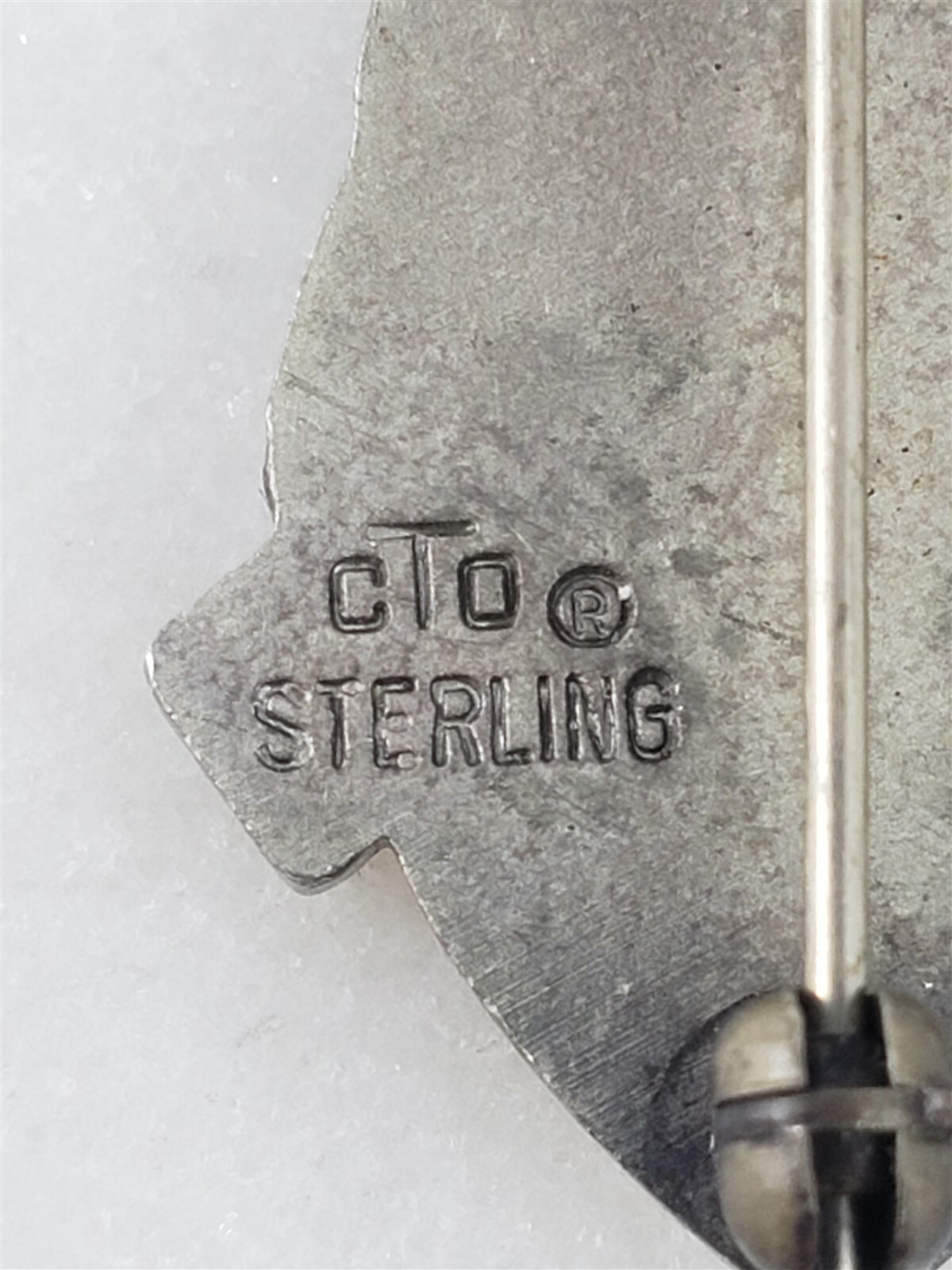 Iroquois Gas Vintage Sterling Silver 10 Years Safe Driver Pin 3 Grams