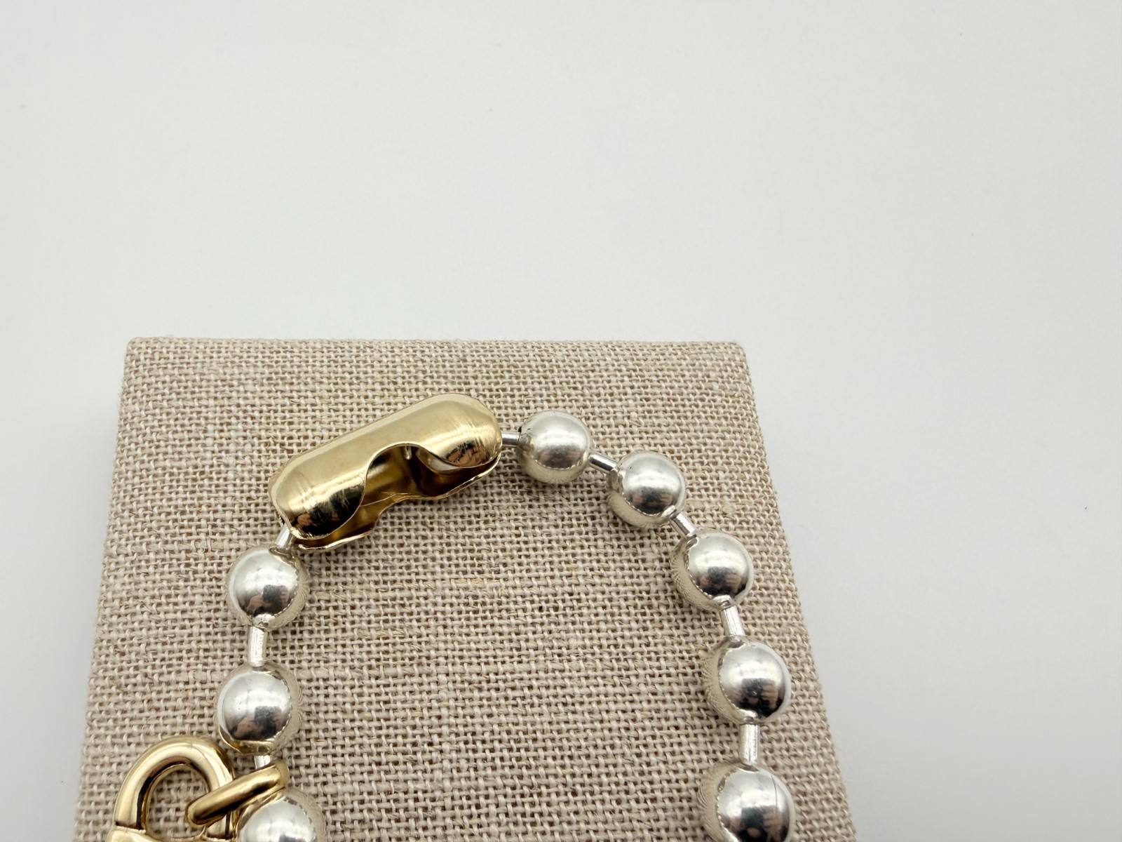 NEW Uno de 50 SNOWFLAKE Bracelet Sterling Silver 18k Gold Plated Beads Medium